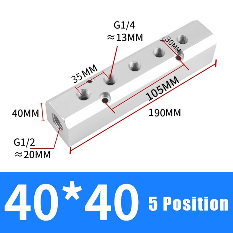 Pneumatic Air Source Distributor 1/4 Inch 1/2 Inch BSP Gas Multi Connector AL-2 AL-3 AL-4 AL-5 AL-6 for Workshop Applications