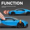 1/24 scale Bugatti Chiron alloy die-cast car model simulation children's toy sports car collection ornaments boy gift