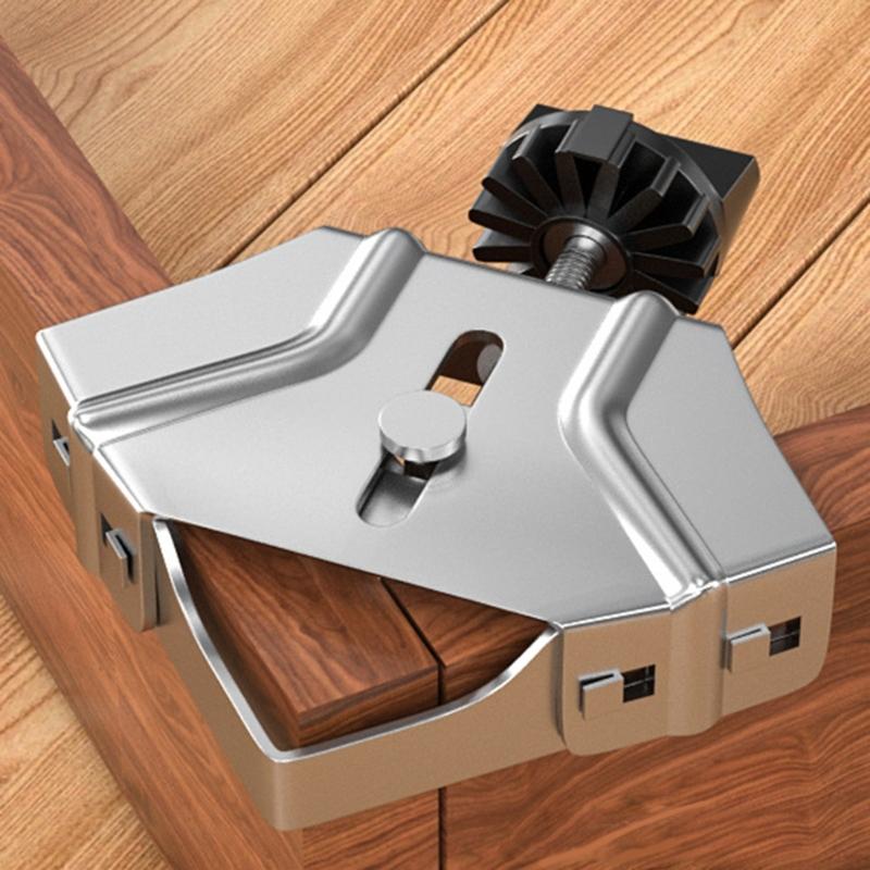 Practical High Strength Stainlesses Steel 90 Degree Corner Clamp for Efficient Woodworking Carpentry and Welding Use