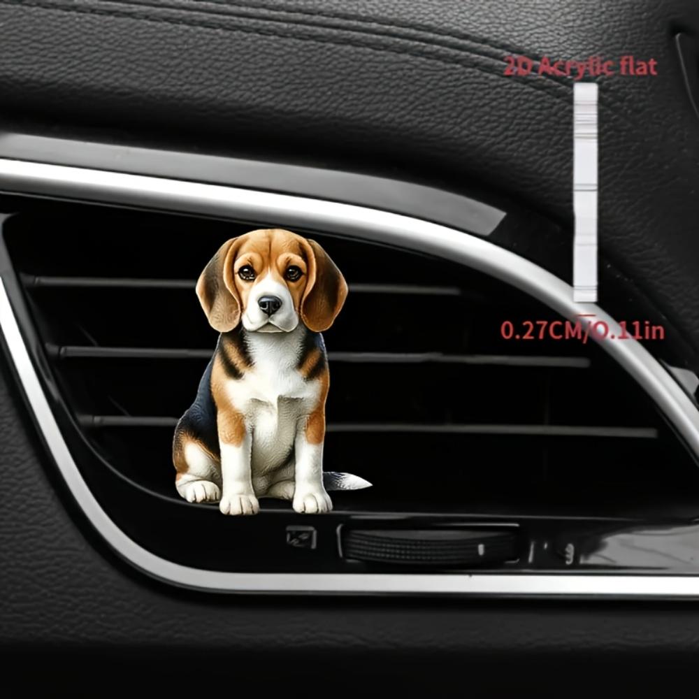 2d Car Flat Dog Large Vent Clip Decorative Diffuser Fragrance Not Included Car Interior Decoration Aromatherapy Clip Ideal For Holiday Gifts