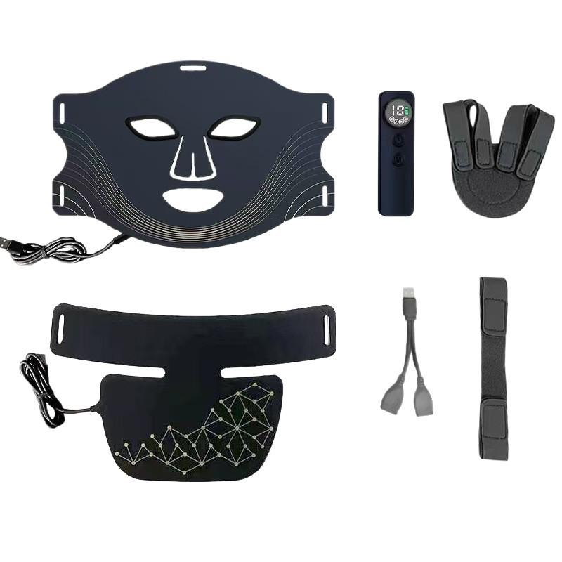 CE-Certified LED Red Light Facial & Neck Rejuvenation Mask Set