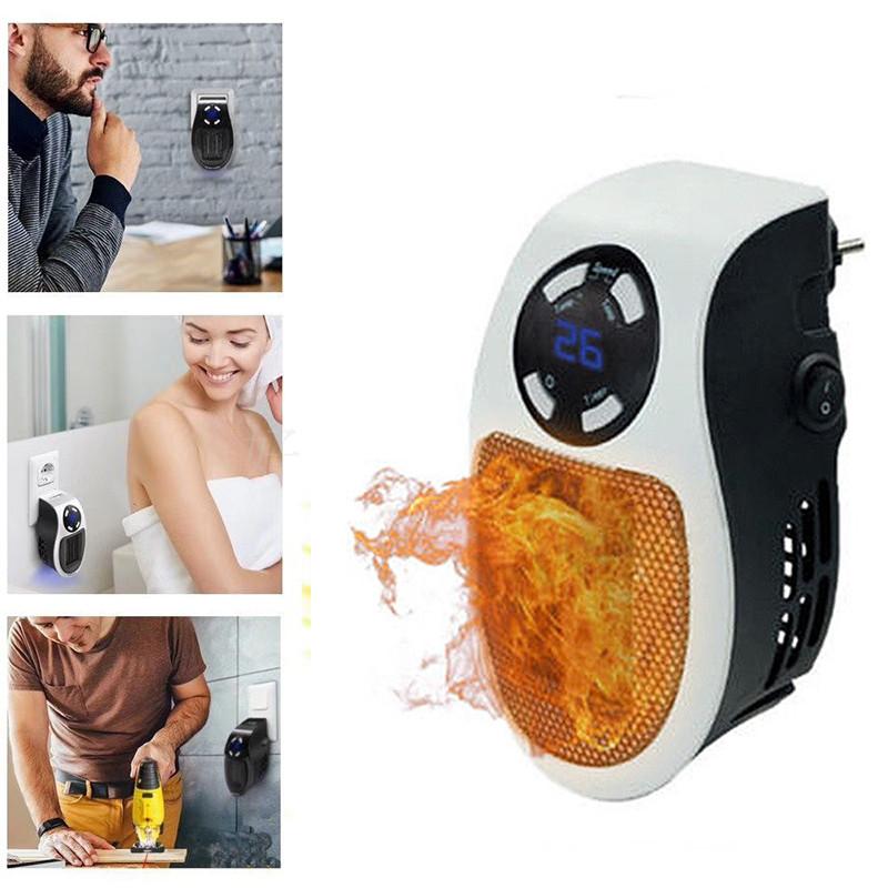 Handy Heater Compact Electric Space Heater With Remote Control Ideal For Home Office