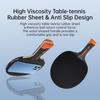 PONGBOT Five-Star Ping Pong Paddle, Professional Level Table Tennis Racket with Hard Case, Carbon Fiber, 7-Ply Blade, Premium Rubber, for Competitive