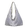 Grote capaciteit Polka Dot Schoudertote Tas Dames Dagelijkse Pendel Kantoor Gebruik PU Waterdruppel Vorm