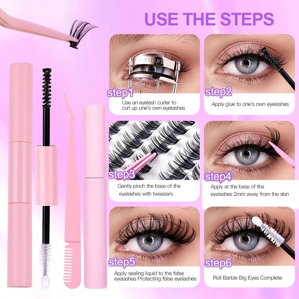 280Clusters DIY Dense Lash Clusters Wispy Eyelash Extension Natural False Eyelash Clusters  Makeup