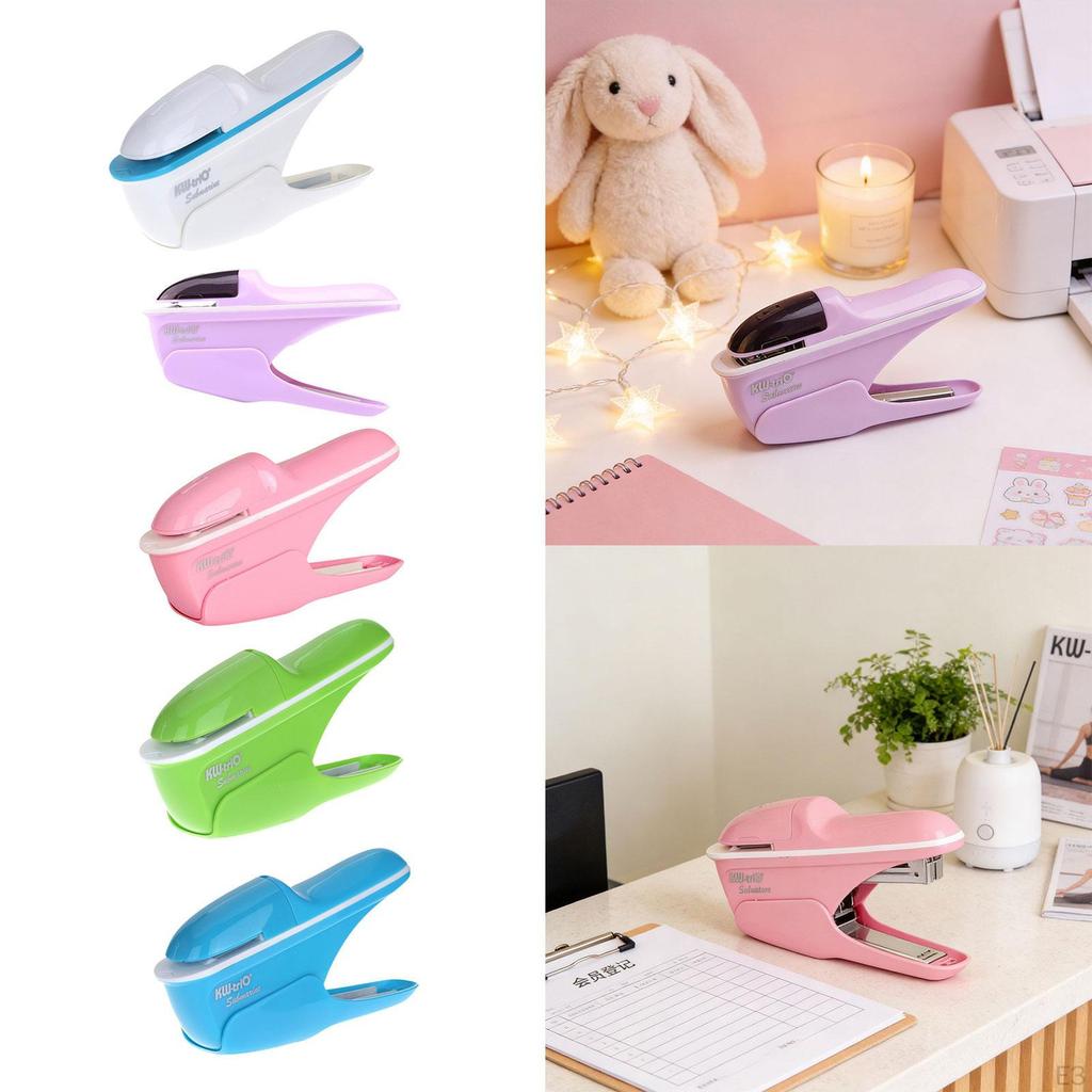 Holeless Compact Staple up to 8 Sheets Binding No s Paper Clinch for School Newspapers