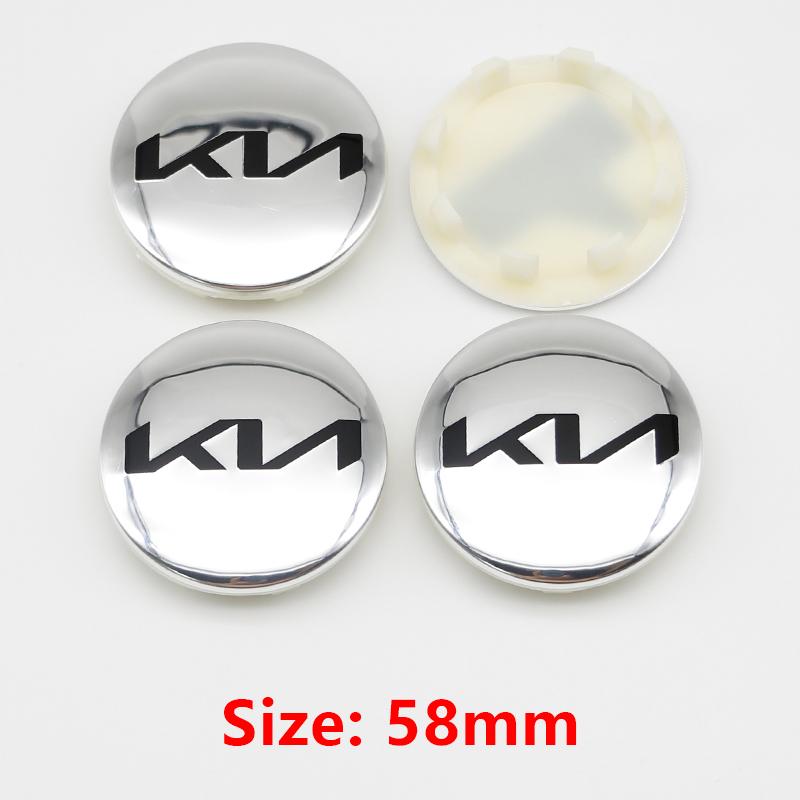WLCT1 4pcs 58mm Car Wheel Center Hub Caps Auto Accessories For KIA Rio K3 K5 Sportage K6 Picanto Optima Ceed 3 4 Sorento Sorento KX1