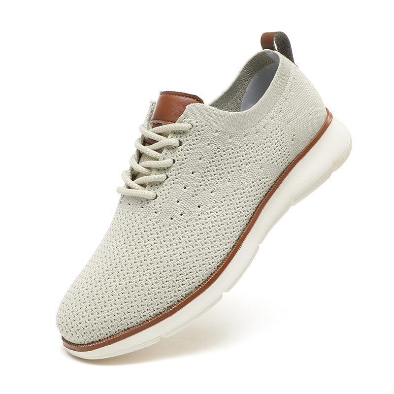 Sommer neue lässige Herrenschuhe Mode fliegendes gewebtes Obermaterial atmungsaktiv leicht Sport große Größe