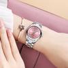 Elegant Dames Quartz Horloge Lichtgevend Waterdicht Roestvrijstalen Band Eenvoudig Casual Dames Zakelijk Polshorloge
