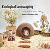 Hamster Nest Coconut Shell Hiding House for Pets - Summer Climbing Habitat for Small Animals