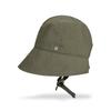 VARZAR VA Curved Oval Metal Bonnet Hat Khaki