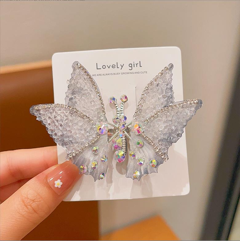 Korean Ancient Style Flapping Butterfly Tassel Hair Clip & Hairpin