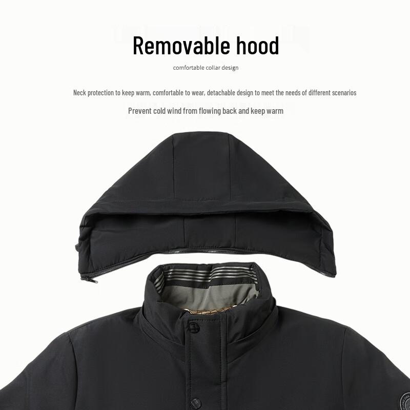 Tucano Men's Winter Thickened Padded Hooded Jacket