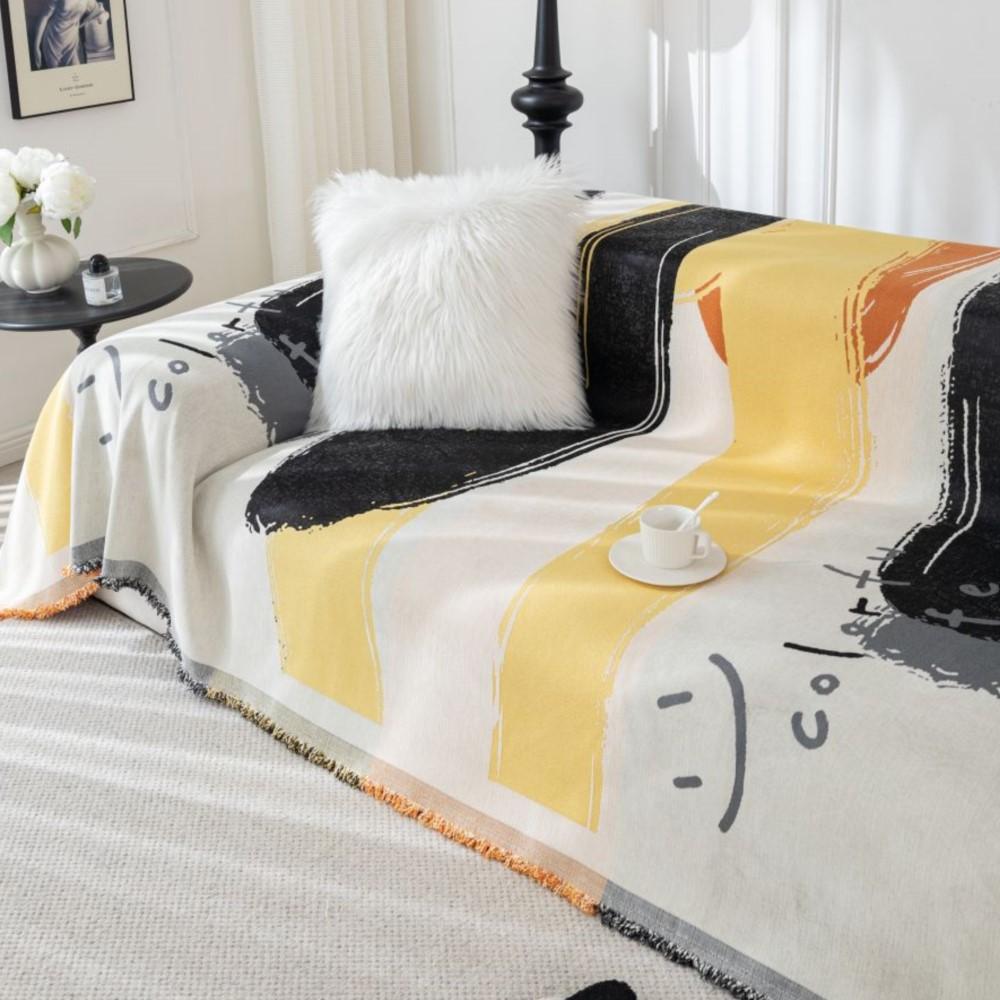 Kolorowy nadruk graffiti Pokrowiec na kanapę Koc na sofę Pełny pokrowiec na sofę Uniwersalny ręcznik na kanapę Dekoracja domu Dekoracja salonu