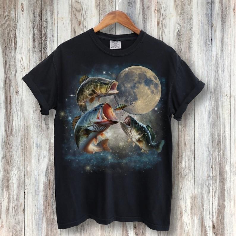 Vintage 90s Largemouth Bass Tshirt, Retro Fisherman Shirt, Bass Lovers Shirt