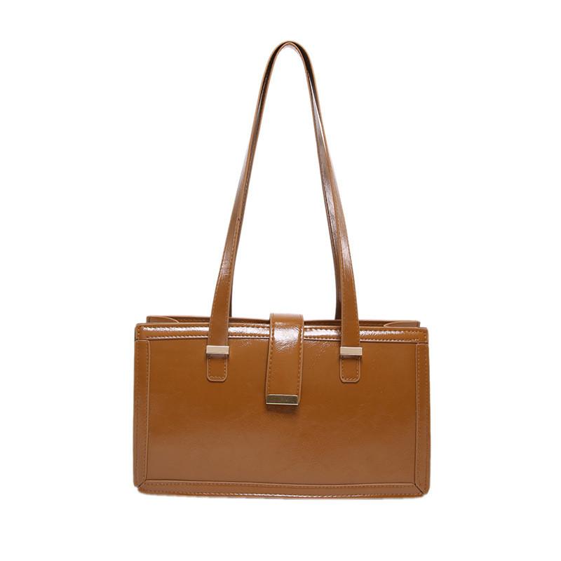 Chic Vintage Style Shoulder Bag For Women In Black White Red Brown Unique Design