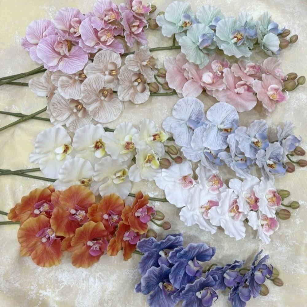 98cm Artificial Butterfly Orchid Real Touch 9-Heads Fake Phalaenopsis Flower Lifelike Silk Phalaenopsis Orchid Home Decor