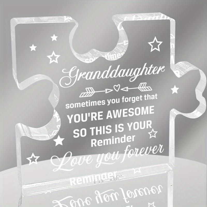 

Inspiring Granddaughter Puzzle - Heartfelt Acrylic Gift for Grandparents чистый
