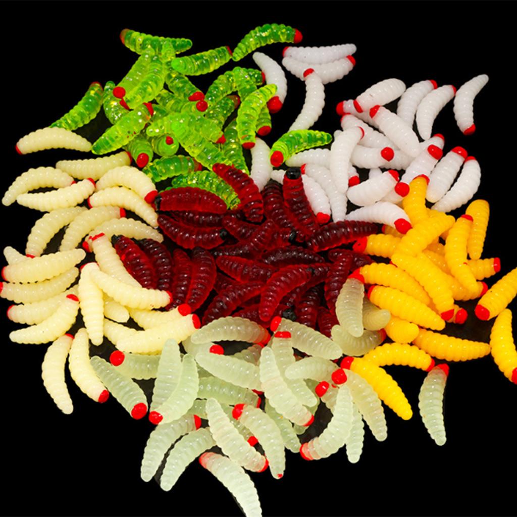 125Pcs/set Soft Wacky Rigs Worms Baits Silicone Fishing Lures Worms Fishing Lures Short Worms Artificial Baits Swimbaits
