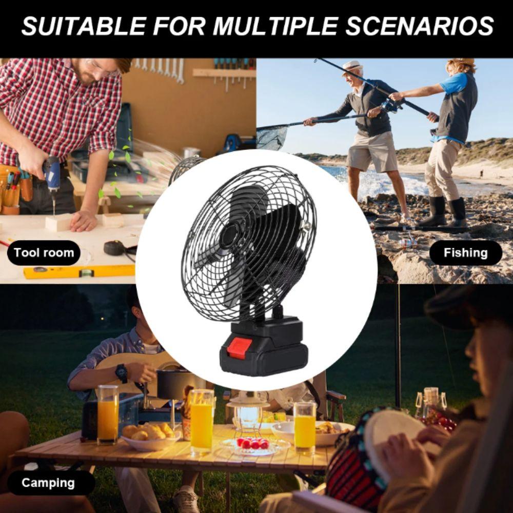 Wireless Design Portable Fan Rechargeable High Power Fan Portable Strong Wind Fan  Camping