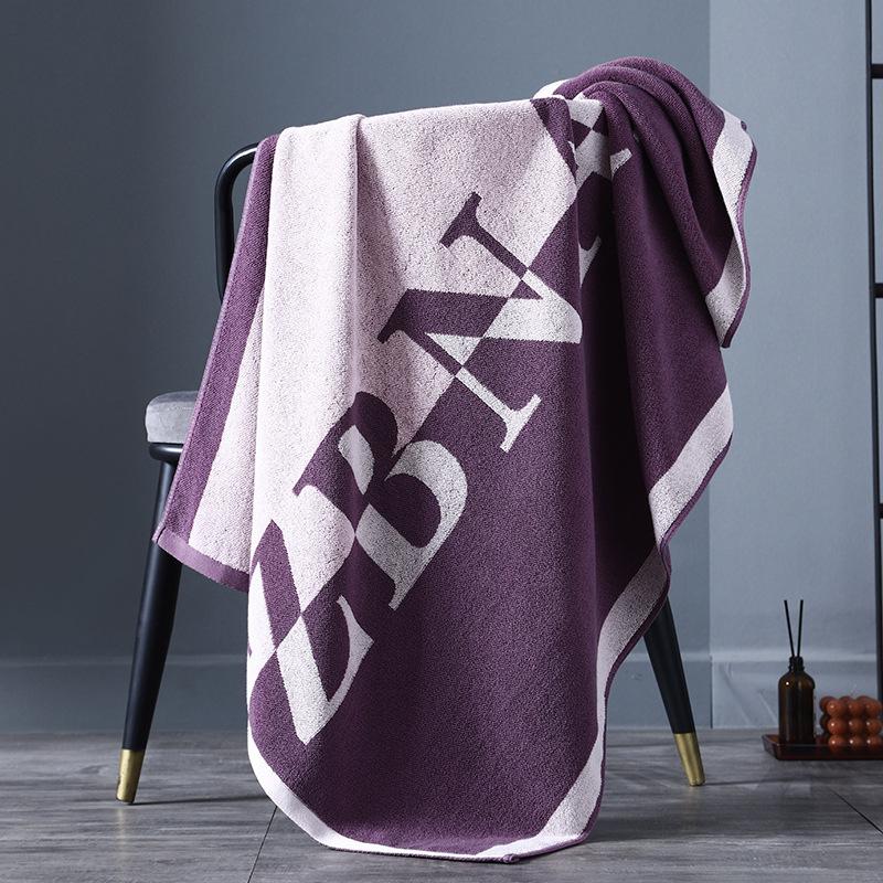

1 шт. Полотенце из хлопка. Новое жаккардовое хлопковое полотенце для лица. Бытовое утолщенное впитывающее воду быстросохнущее банное полотенце. Банное полотенце. Полотенца многоцелевого назначения. 70*140cm
