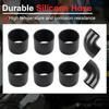 2.5" Inch Turbo Intercooler Piping Aluminum w/U Pipe Silicone Coupler Clamp Kit