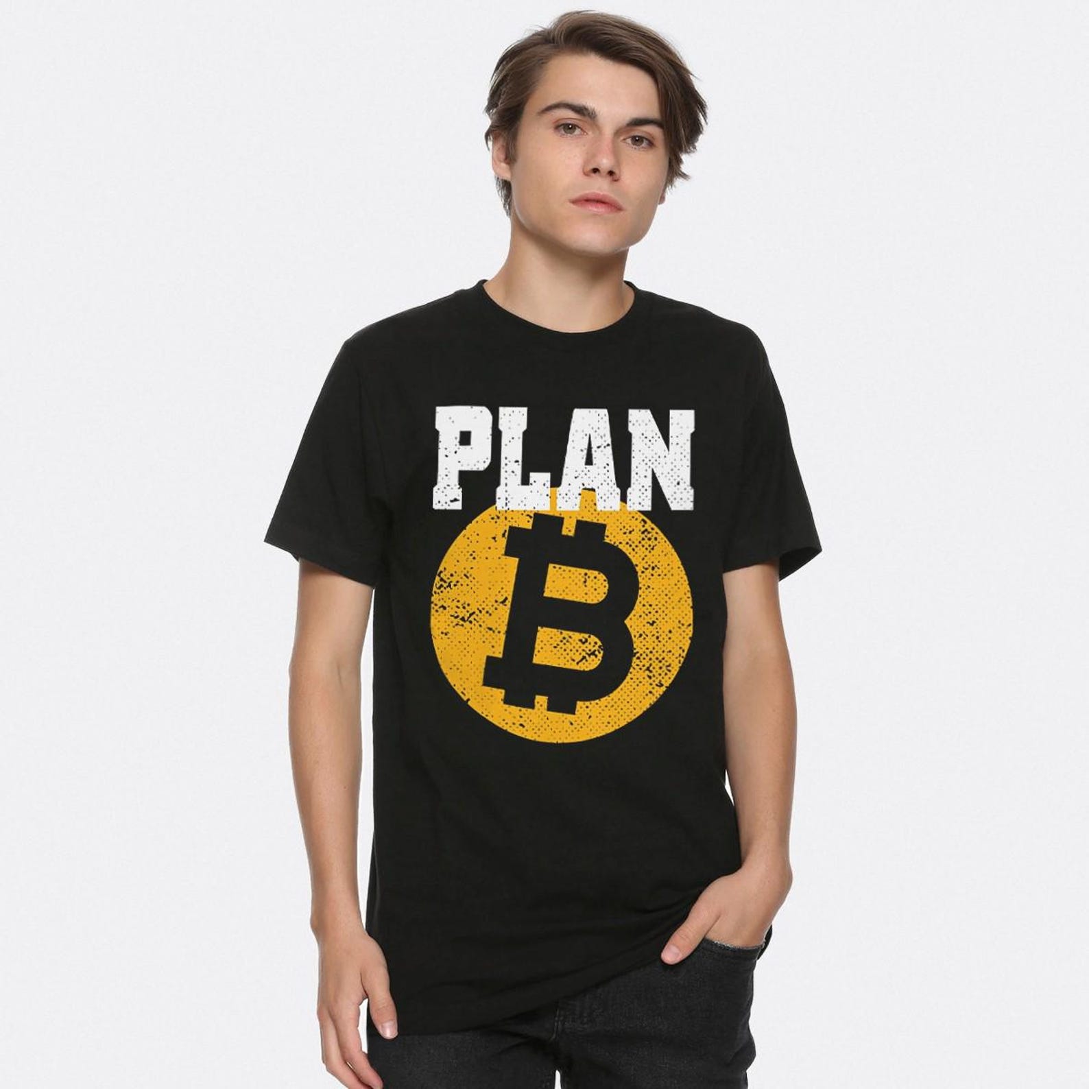 Plan B Bitcoin T-Shirt, Men s and Women s Sizes (BTC-00129) 2XL
