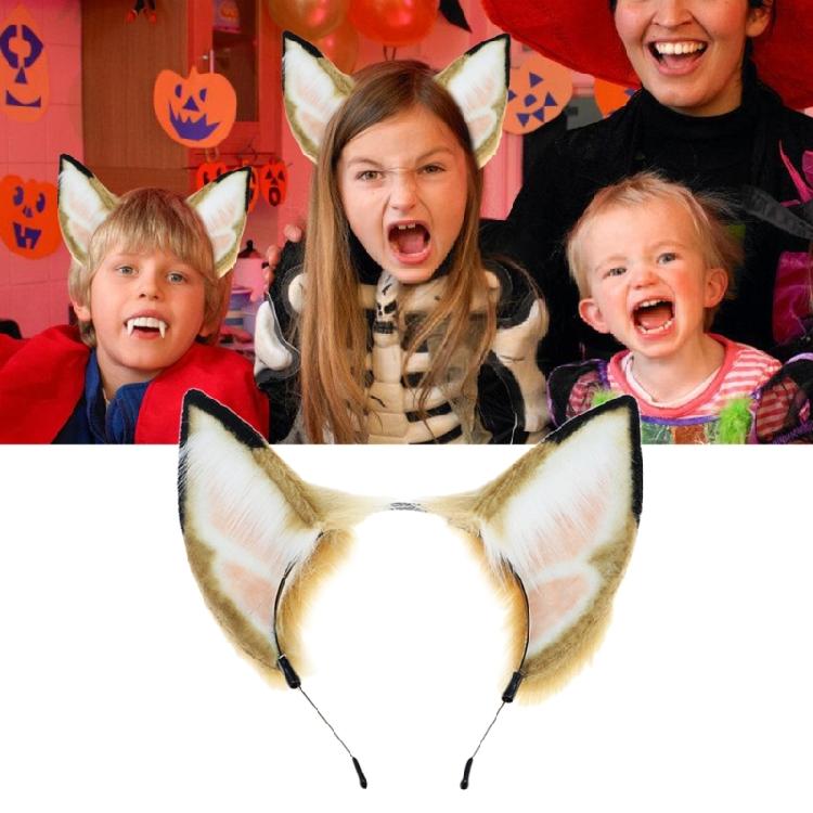 Künstliches Hundeohren Stirnband Cosplay Kostüm Haarreif Maskeraden Party Haarband Anime Kopfschmuck Rollenspiel Accessoire