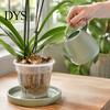 Phalaenopsis Pots Planter, Clear Plastic Orchid Pot with Drainage Holes, Root Control Breathable Slotted Plant Containers Design, for Indoor