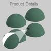 4 Pieces Floral Dry Foam Hemispherical Plant Foams Supplies Decorative Blocks Green for