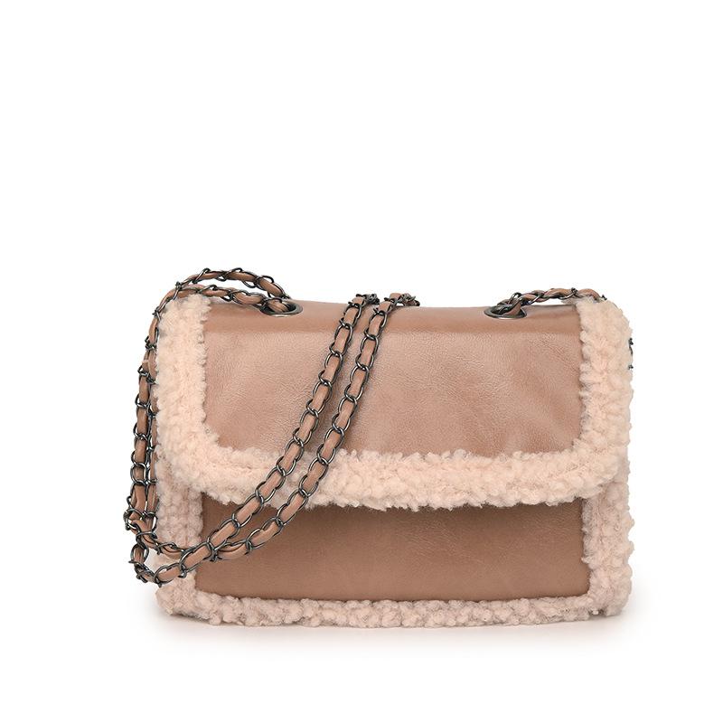 

Эстетичная ретро плюшевая квадратная сумка кроссбоди – модная повседневная сумка через плечо 2025 года для женщин With Pendant