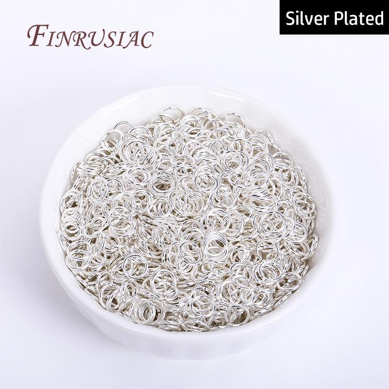 50-200Pcs 3-10mm 18K Gold Plated Jump Rings Open Split Ring Connectors For DIY Jewelry Making Supplies Wholesale Items