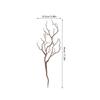 4 Peças Decoração de Galho Artificial Plástico Falso Galho de Árvore Curvo Galho Decorativo de Planta 17,29 Polegadas Galhos de Planta Decorativos Casamento Mesa Festival