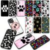 For Xiaomi Redmi 15 A5 9A 9T 10A 10C 9C NFC 15C Note 11 9 10 Pro Plus 8T Phone Cover Case Cute Dog Paw Footprint Casing