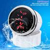 0-190 Ohm 52mm UP-DN Right Side Trim Meter Waterproof Trim Gauge with Red Backlight Stainless Steel Bezel Car Accessories