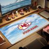 Kansas City Chiefs Druck Kissen Rutschfest Laptop Tablet Großes Mauspadd XXL Matte Mini-PC Spielmatte Mit Verriegeltem Rand