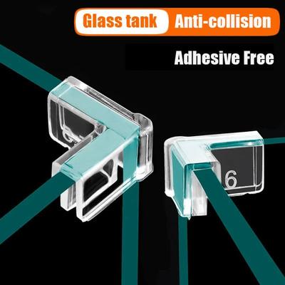 4 Pcs/set Silicone Corner Protector Transparent Protection Angle Cover Fish Tank