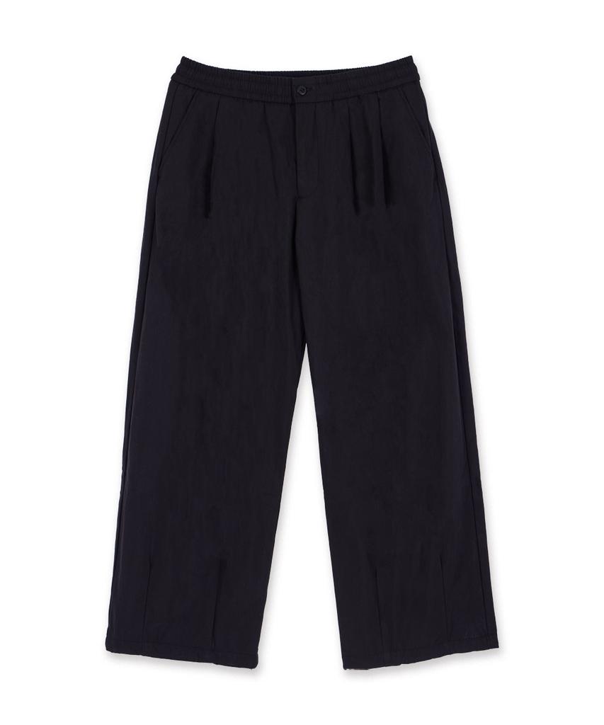 MAKEITTO Double-Pleat Wide Balloon Pants_Black