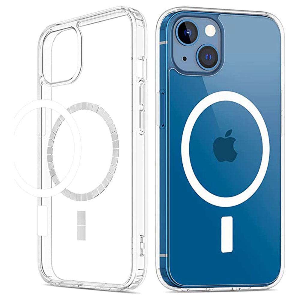 

Clear Phone Case for iPhone 15,Magnetic Ring Acrylic+TPU Phone Shell Cover Compatible with MagSafe A