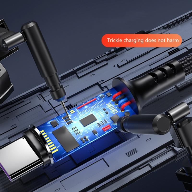 Short Micro USB Cable, USB to Micro USB NylonBraided Fast Charge Cable,Support 480Mbps Data Transmission