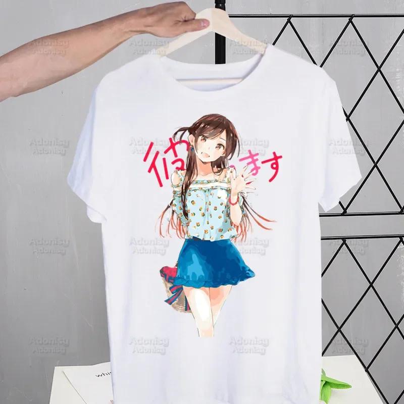 Rent A Girlfriend Chizuru Mizuhara T-shirts Funny Hip Hop Summer Women Men Tshirts Streetwear Ulzzang Harajuku T-Shirt Shirt