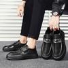 Herren Trendige Vielseitige Lederschuhe mit dicker Sohle Neue Mode Lederschuhe Herbst Herrenschuhe Lässige Dad Trendschuhe Größe 39-44