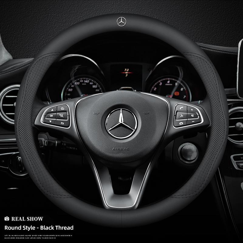 

Мікрофібра Шкіра Автомобільне Кермове Колесо Покриття Аксесуари Для Mercedes Benz AMG GLE GLS CLS GLC CLA GLA GLK ML C197 R231