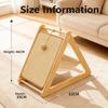 2-in-1 Wooden Cat Scratcher & Bed, Triangular Sisal Cat Climber with Hammock, Wear-Resistant Cat Tree