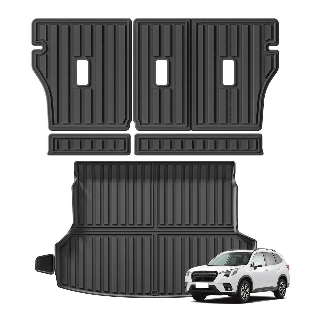 Smabee Left Hand Drive for Subaru Forester SK Fuel 2019-2024 TPE All-weather Floor Mat Trunk Pad Cargo Liner Car Accessories