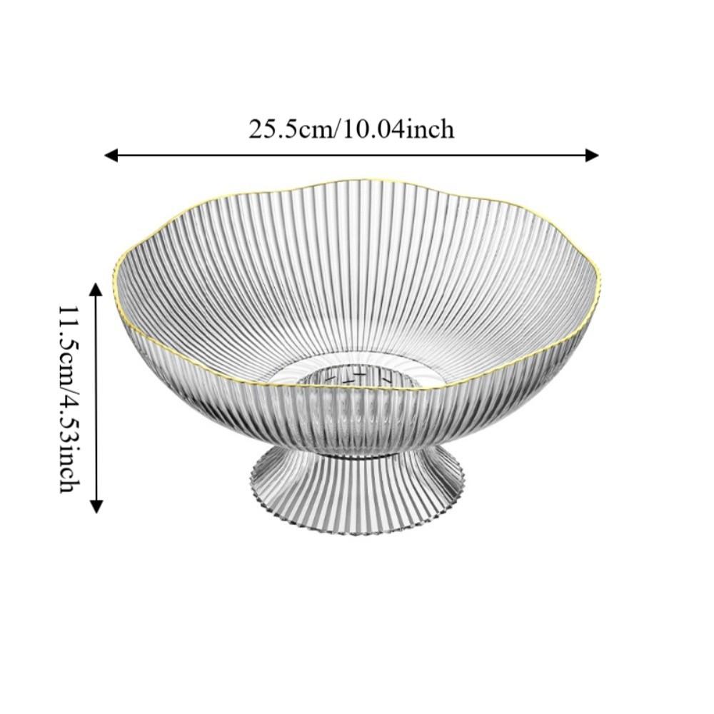 High Feet Living Room Fruit Basket Large Capacity Fruit Tray INS Snack Serving Bowl Coffee Table