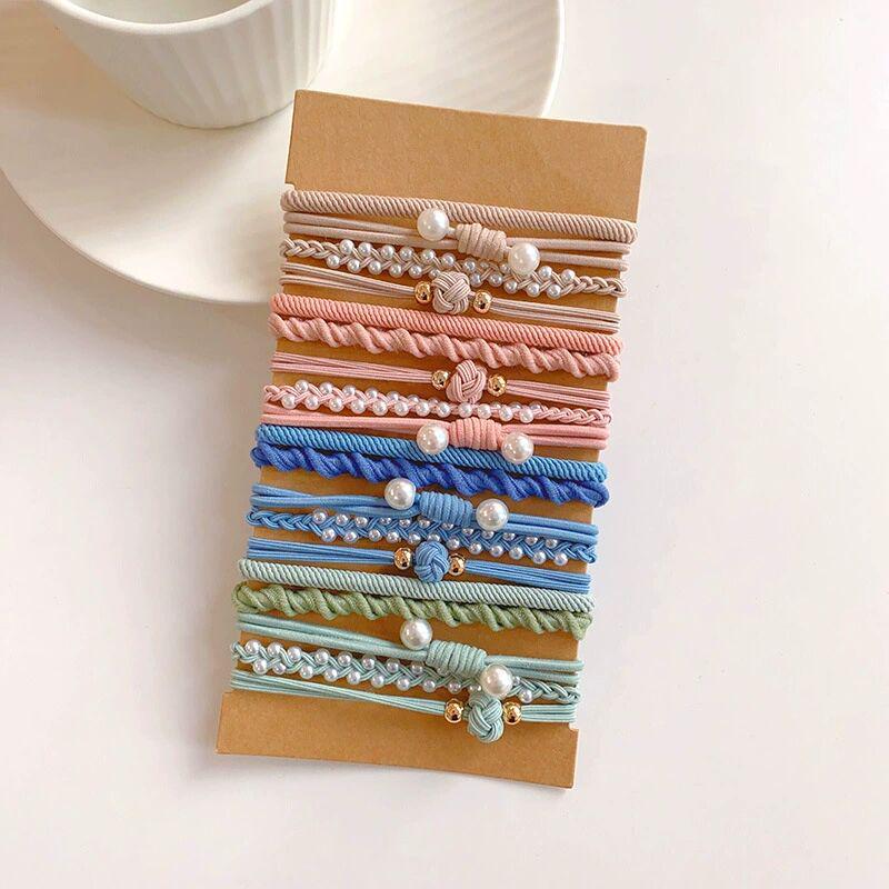 Elegant Elastic Headband & Ponytail Hair Tie Bracelet Set