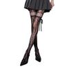 Women Patterned Fishnet Thigh High Stockings Suspender Pantyhose Garter Belt Tights Sheer Mesh Tights Pantyhose Hosiery