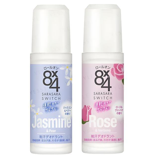 Kao - 8 x 4 Ароматический ролик-антиперспирант Jasmine & Pear - 45ml
