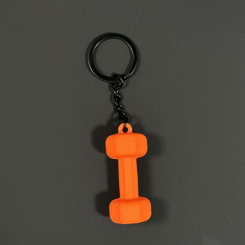 Fitness Series Gummi-Schlüsselanhänger: Hantel- & Kurzhantel-Anhänger für Geschenke